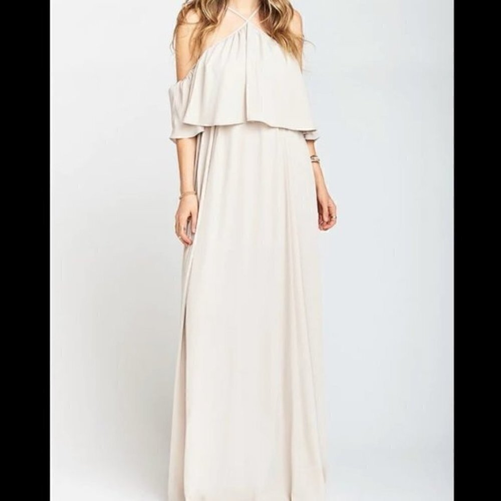 NWT Show Me Your Mumu Ruffle Maxi Boho Dress Size Small